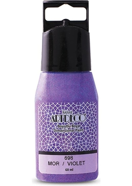 Simli Boyutlu Boya 60 ml Mor 698