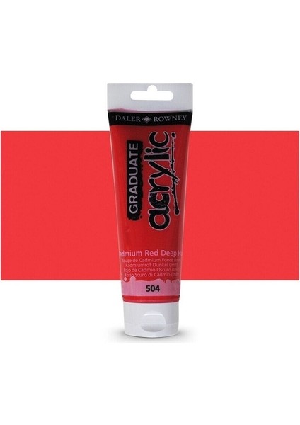Graduate Akrilik Boya 120ML 504 Cadmium Red Deep Hue modelleri