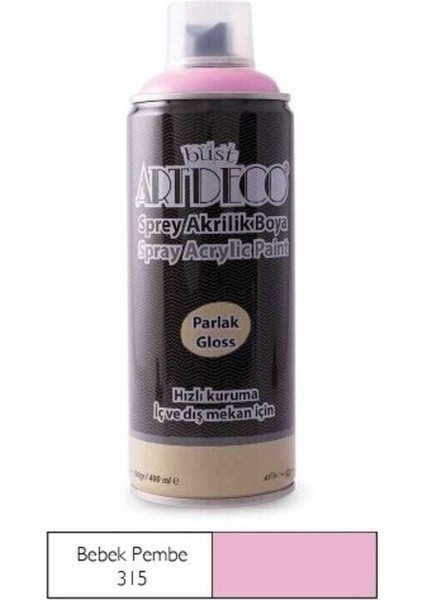 Sprey Akrilik Boya Bebek Pembe 400ML