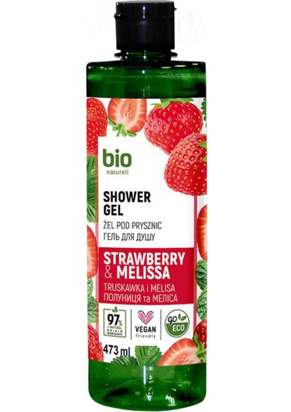 % 97 Organik Krem Duş Jeli Strawberry & Melissa 473 ml