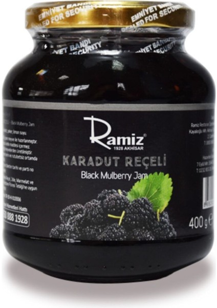 Doğal Katkısız Karadut Reçeli 400 Gr.