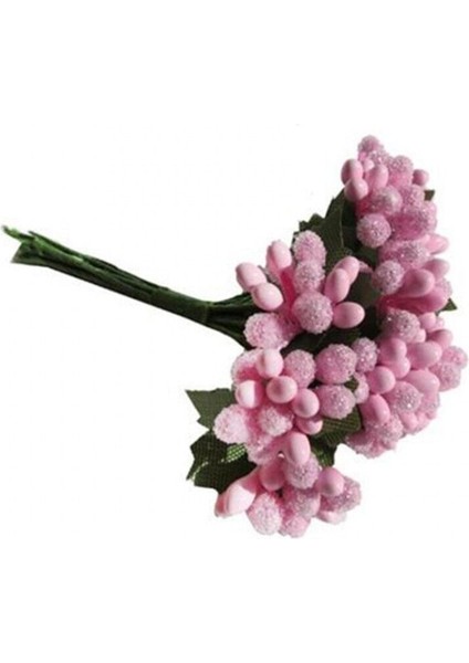 Çiçek Akrilik Iri Cipso Pıtırcık - 144'LÜ Pembe 8x2 cm
