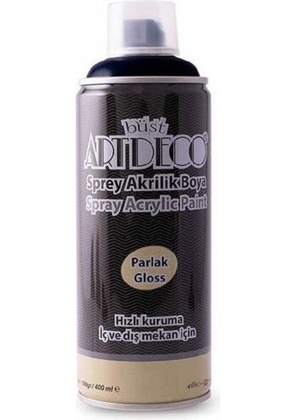 Akrilik Sprey Boya 400 Ml. Siyah