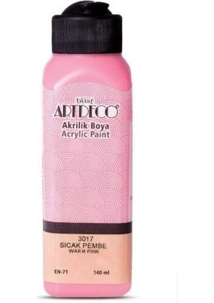 Sıcak Pembe Yeni Formül Akrilik Boya 140 ml