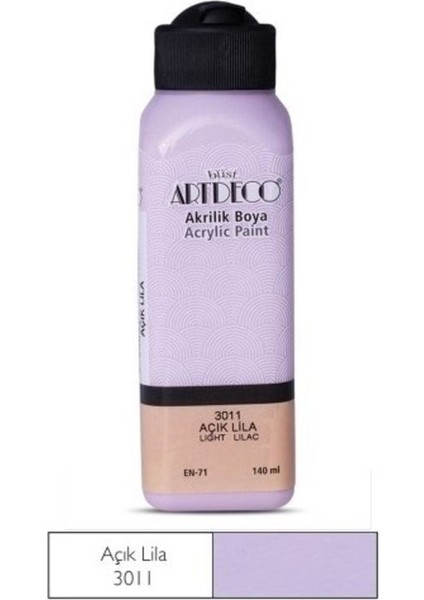 Açık Lila Yeni Formül Akrilik Boya 140 ml
