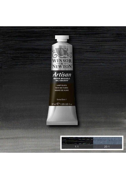 Artisan Yağlı Boya 37 ml Lamp Black 337 S 1