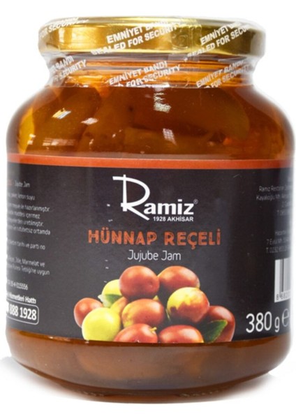 Doğal Katkısız Hünnap Reçeli 380 Gr.