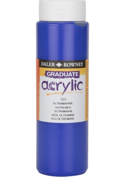 Graduate Akrilik Boya 500 ml N:123 Ultramarine