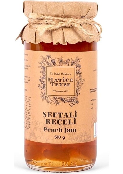 Şeftali Reçeli - 310 Gr.