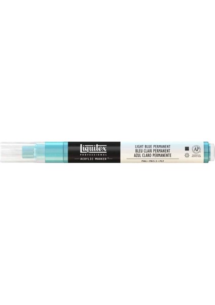 Professional Akrilik Markör Ince Uç 2mm Light Blue Permanent 770