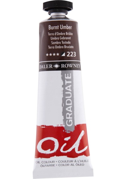 Graduate Yağlı Boya 38 ml 223 Burnt Umber