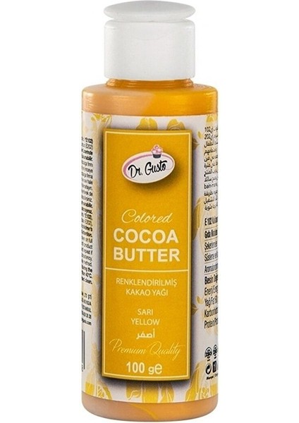 Renklendirilmiş Kakao Yağı Sarı 100 gr
