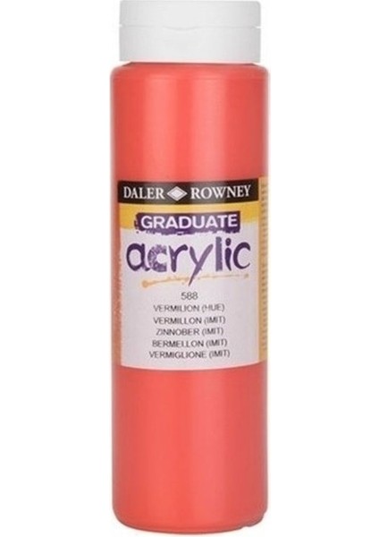 Graduate Akrilik Boya 500ML N:588 Vermilion Hue modelleri