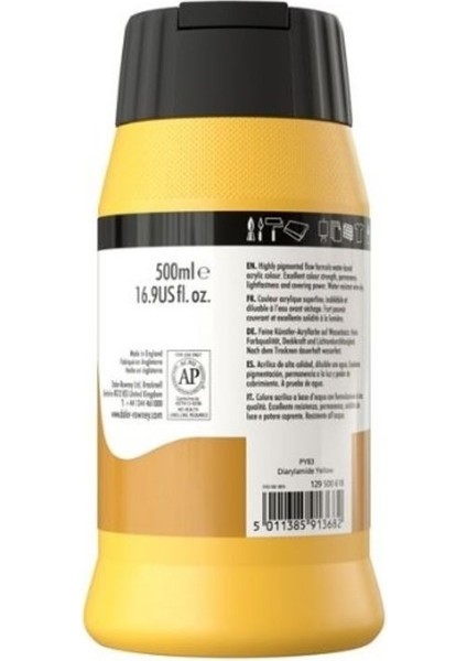 System 3 Akrilik Boya 500ML 618 Cadmium Yellow Deep Hue fiyatları