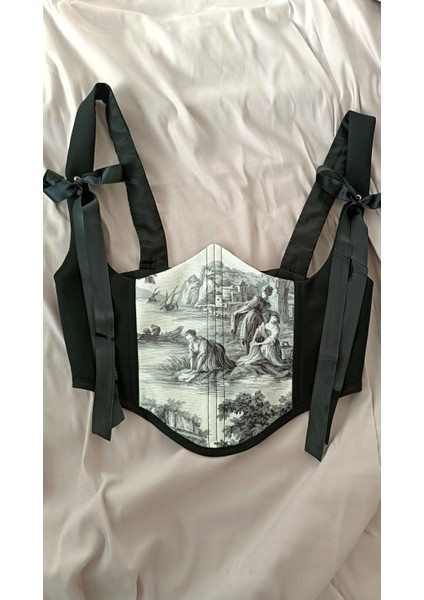 Figür Desenli Bel Korsesi