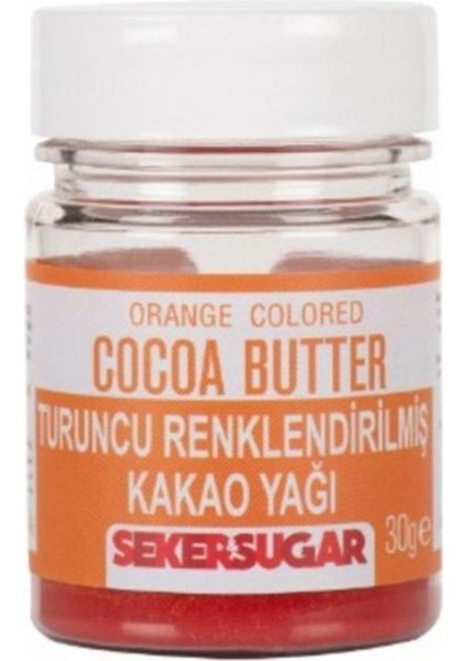 Şeker Sugar Turuncu Yenilebilir Kakao Yağı 30 gr