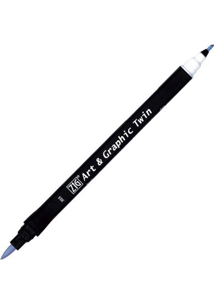 Art&graphic Twin Çift Uçlu Keçe Grafik Kalemi 303 Blue