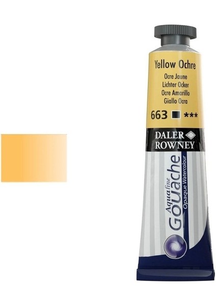 Aquafine Guaj Boya Tüp 15ML 663 Yellow Ochre