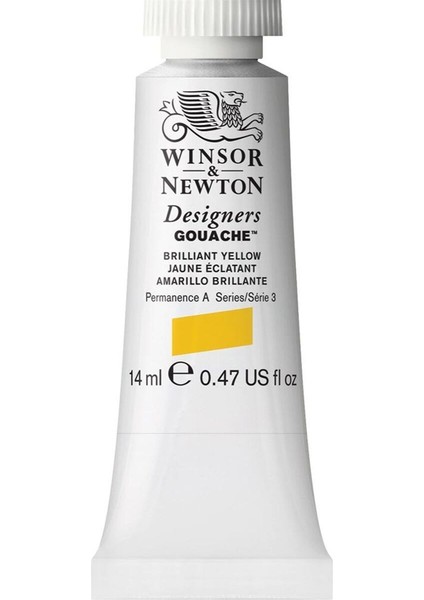 Winsor & Newton Designer's Gouache 14ML Brilliant Yellow 055 S.3