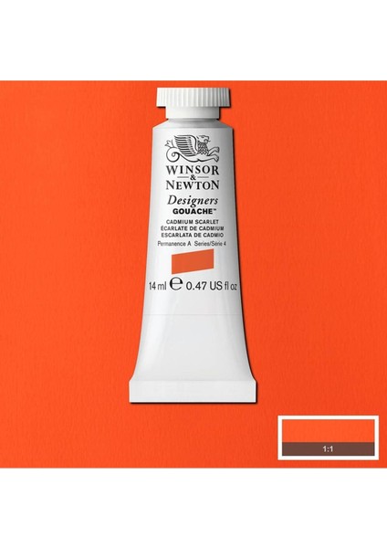 Designer's Gouache 14ML Cadmium Scarlet 106 S.4 modelleri