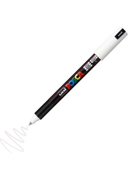 Posca Marker Pc-1mr Ultra Fine 0.7mm White