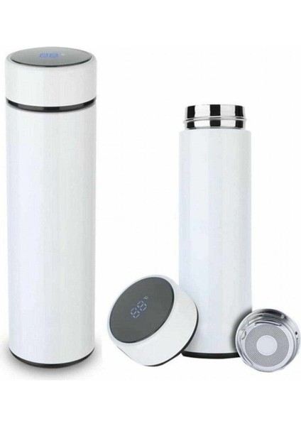 Dijital Sıcaklık Göstergeli Renkli Çelik Termos - 500 ml indirimleri
