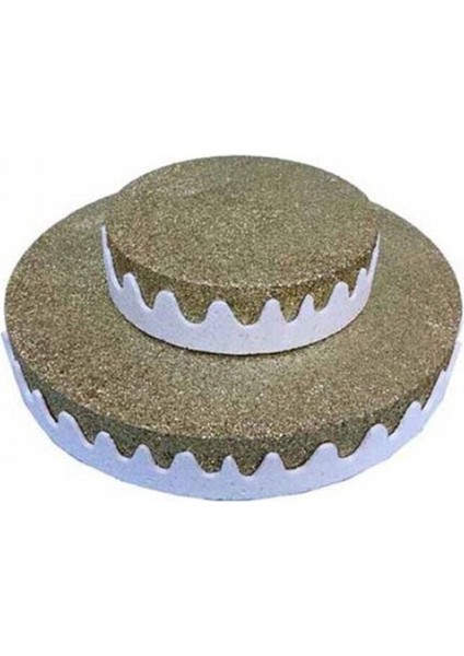 Strafor Pasta 2 Katlı - Strafor Stand 2 Katlı Altın 29.4x9 cm
