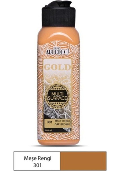 Gold Multi Surface Akrilik Boya 140 ml 301 Meşe Rengi