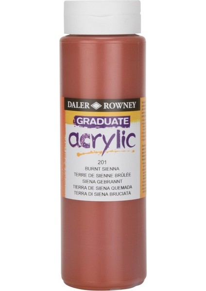 Graduate Akrilik Boya 500 ml N:201 Burnt Sienna