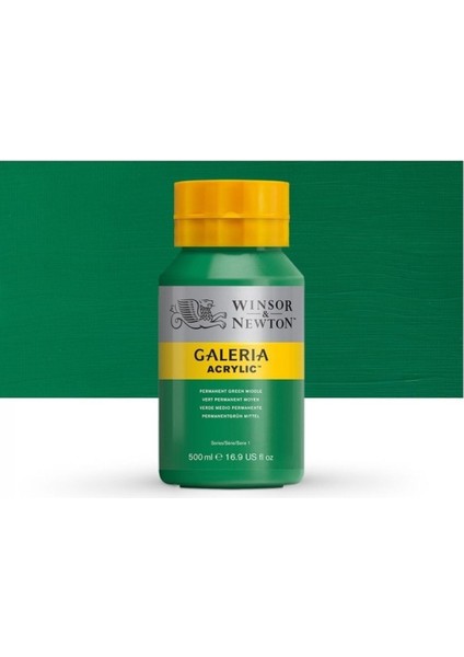 Galeria Akrilik Boya 500ML. 484 Permanent Green Medium