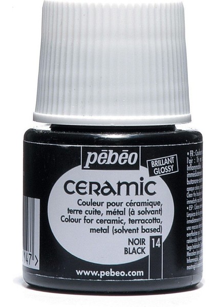 Ceramic Seramik Boyası 45ML 14 Noir Black fiyatları