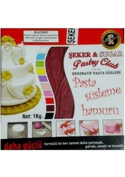 Bordo Şeker Hamuru 1kg