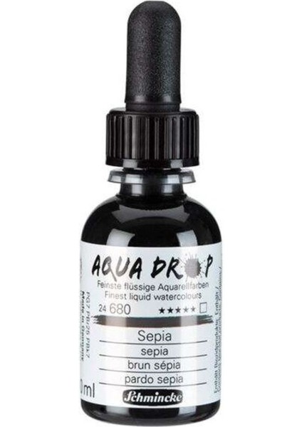 Aqua Drop Sıvı Sulu Boya 30 ml Sepia