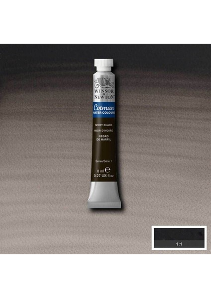 Cotman Sulu Boya 8ml Ivory Black 331