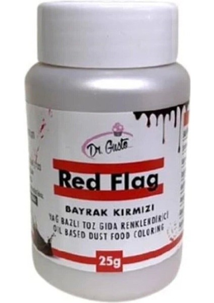 Yağ Bazlı Toz Çikolata Boyası Bayrak Kırmızı 25 gr