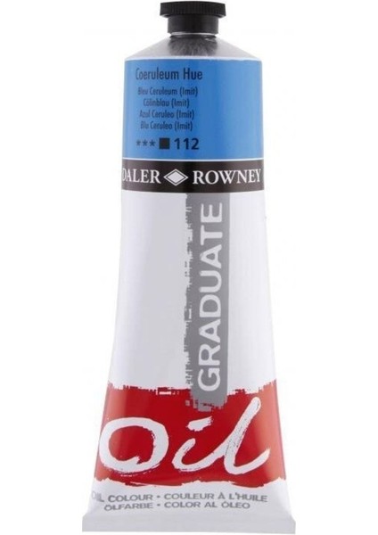 Daler Rowney Graduate Yağlı Boya 200 ml 112 Coeruleum Hue