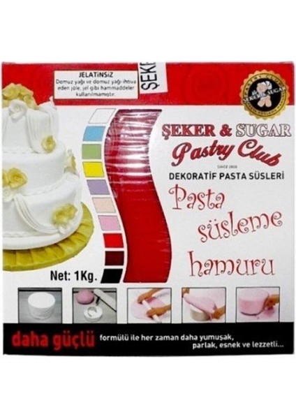 Kırmızı Şeker Hamuru 1kg