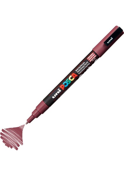 Posca Marker Pc-3m Fine 0.9-1.3 mm Red Wine