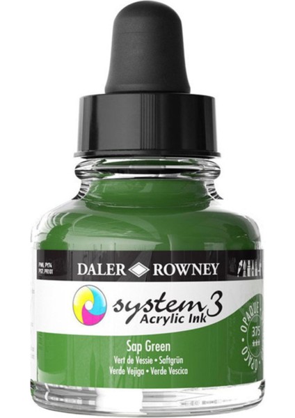 System 3 Akrilik Mürekkep 29.5ml 375 Sap Green