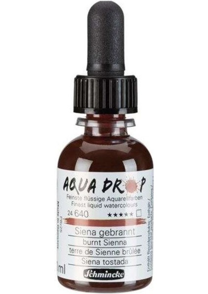 Aqua Drop Sıvı Sulu Boya 30 ml Burnt Sienna