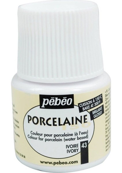Porcelaine 150 Porselen Boyası 43 Ivory
