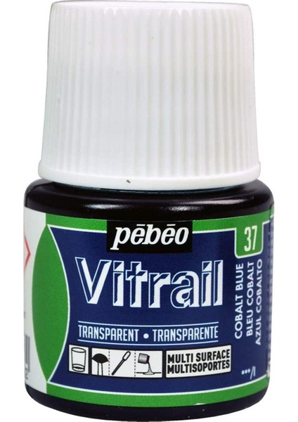 Vitrail Cam Boyası 45ML - 37 Cobalt Blue