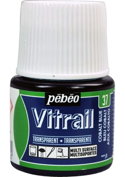 Vitrail Cam Boyası 45ML - 37 Cobalt Blue modelleri
