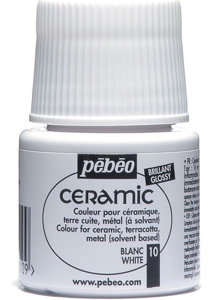 Ceramic Seramik Boyası 45ML 10 White