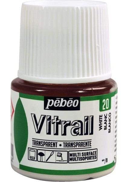 Vitrail Cam Boyası 45ML - 20 White