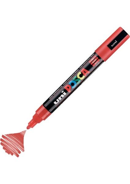 Posca Marker Pc-5m Medium 1.8-2.5 mm Red