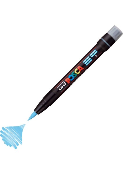 Posca Marker PCF-350 Brush 0.1-10 mm Light Blue