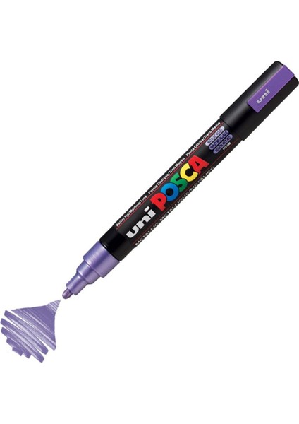 Posca Marker Pc-5m Medium 1.8-2.5 mm Metallic Violet