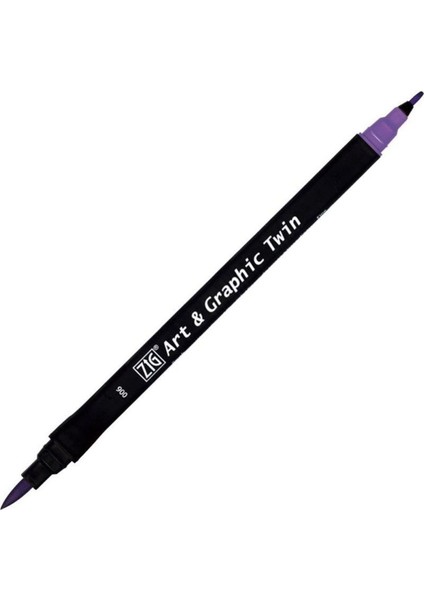 Art&graphic Twin Çift Uçlu Keçe Grafik Kalemi 6 Violet