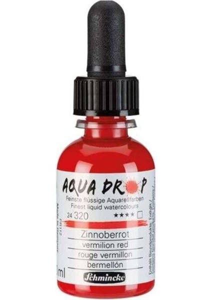 Aqua Drop Sıvı Sulu Boya 30 ml Vermilion Red